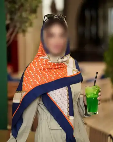 روسری نخی سیا اسکارف