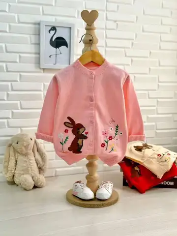 ژاکت بافت دخترانه مدل خرگوش