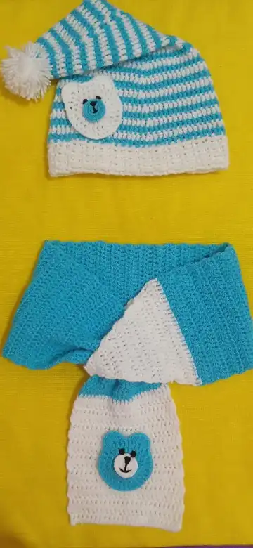 ست شال و کلاه نوزادی👒🧣👶🏻
