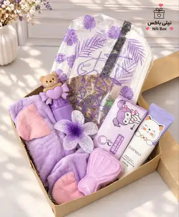 باکس هدیه بنفش