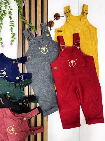 بیلر بچه‌گانه مخمل کبریتی خرس گوش برجسته