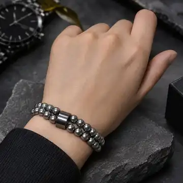 دستبند نبض فولاد با مهره حدید