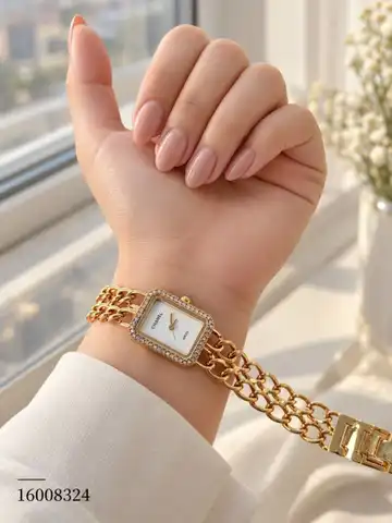 ساعت زنانه شنل صفحه مربعی