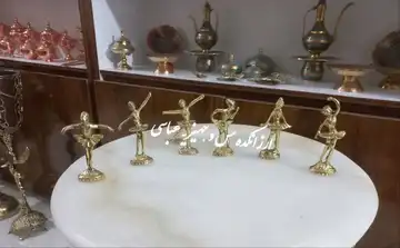 مجسمه رقاصه برنجی ۶تایی