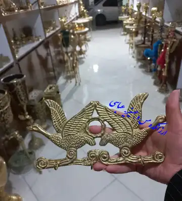 جاکلیدی برنجی طرح مرغابی ایرانی
