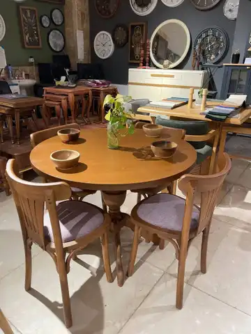 میز ناهارخوری ۴ نفره مدل لهستانی چوب راش