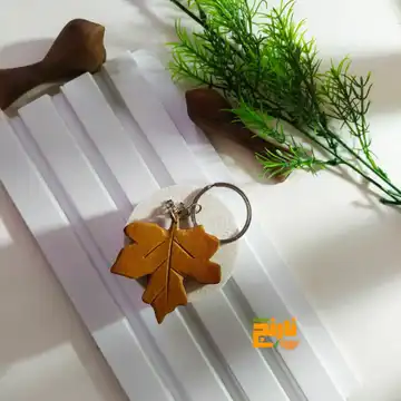 جاکلیدی چوب اقاقیا مدل برگ