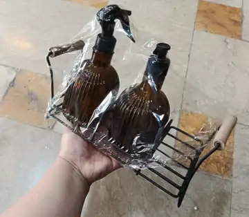 جا مایع فلزی دسته چوبی