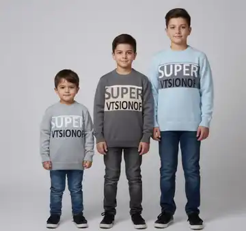 بلوز بافت پسرانه گپ طرح SUPER VISIONOF