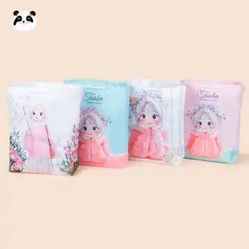 ساک هدیه طرح دختر پارچه‌ای
