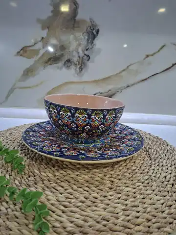 قاب و قدح میناکاری