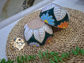 کاسه هنر هفت رنگ قطر ۱۵ سانتی