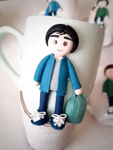 ماگ سرامیکی اختصاصی با طرح خمیری