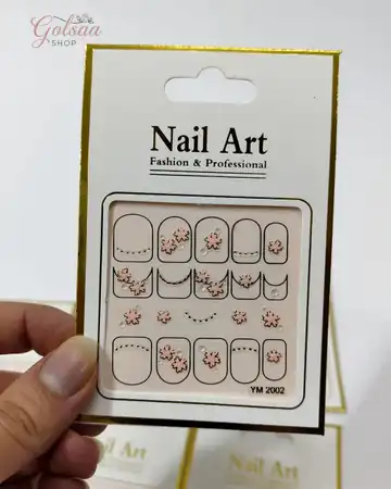 استیکر چسبی ناخن 4طرح لوکس و لاکچری