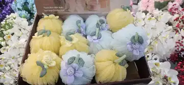 لیف حمام وارداتی گل‌دار