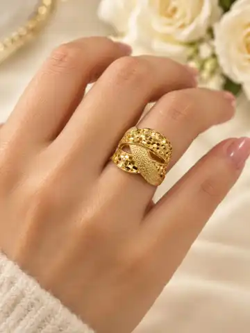 انگشتر طلاروس طرح طلا