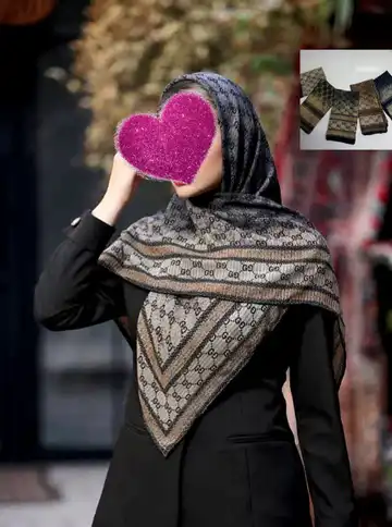 روسری طرح گوچی نخ حریر اسکالر ویشا