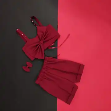 نیم تنه و شلوارک نوزادی طرح غنچه