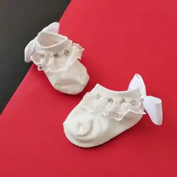 جوراب نوزادی طرح دلبر توری