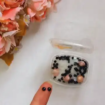 چشم لپه‌ای عروسک ۴ میلی‌متری بسته ۴۰ عددی