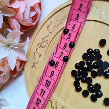 چشم لپه‌ای عروسک ۶ میلی‌متری بسته ۴۰ عددی