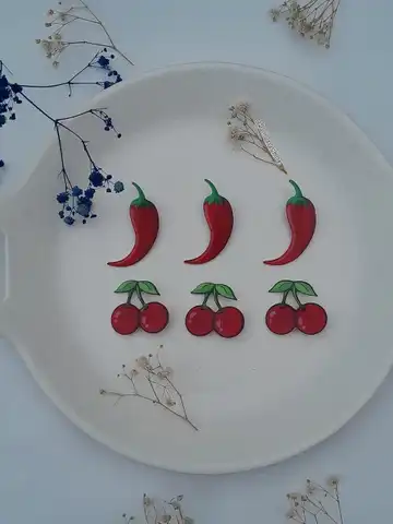 گیره مو انبری طرح‌دار