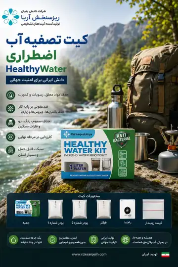 کیت تصفیه آب گل آلود هلثی واتر در مواقع اضطراری