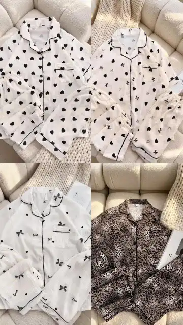 ست راحتی سه‌تکه موسلین مدل درسا