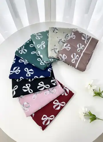 روسری سوپرنخ قواره ۱۲۰ پاپیون