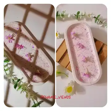 سینی بیضی سنگی صدفی
