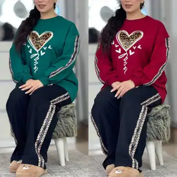 ست تیشرت و شلوار بلوبری پنبه‌ای