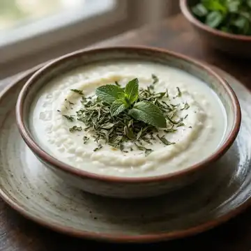 کشک و پونه غلیظ و بصرفه  کشک گوسفندی 
