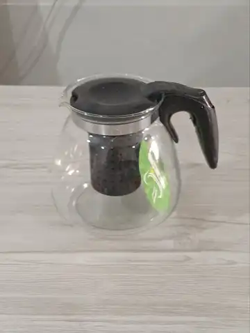 قوری پیرکس درب مشکی