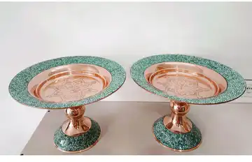 شیرینی خوری لب ساده مس فیروزه