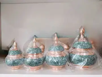 قندان مس فیروزه کوب