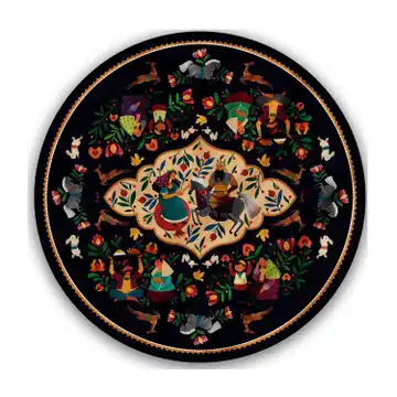 00101198-رومیزی طرح تهمینه گرد 101198