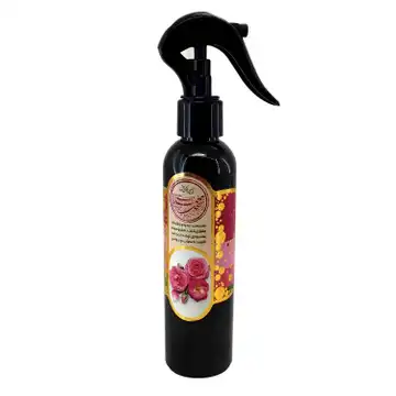 رایحه افشان طبیعی گل محمدی 200گرمی با پمپ روان و قوی-خوشبو کننده هوای طبیعی طیبستان کد 103371