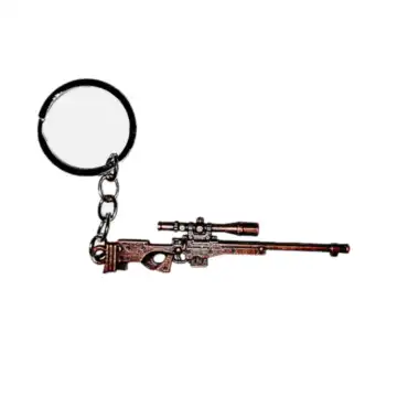 جاکلیدی جنگی بزرگ طرح اسلحه یا تفنگ قنداق دار برنزی کد 10476125