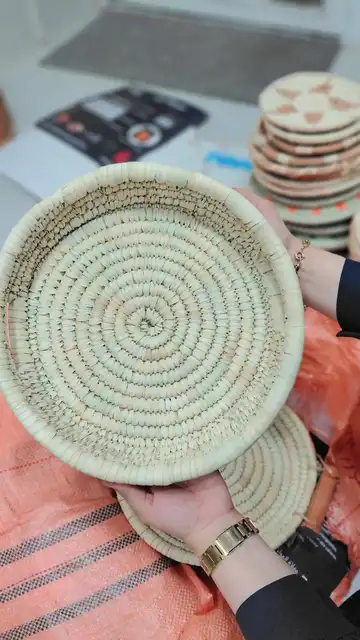 خمره حصیری دسته چوبی