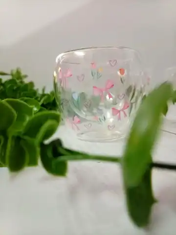 شات دوجداره گلدار پیرکس