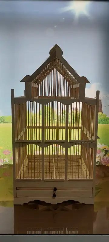 قفس چوبی پرنده