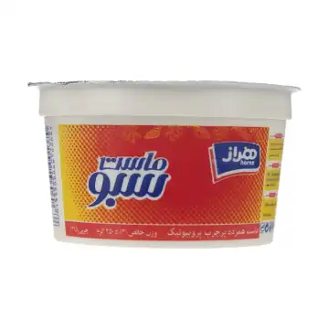 ماست همزده پرچرب سبو هراز مقدار 450گرم