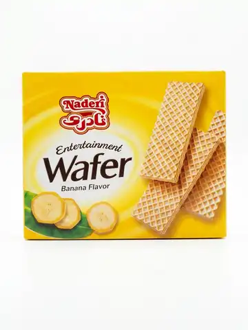 ویفر با کرم طعم موز نادری _ 45 گرمی