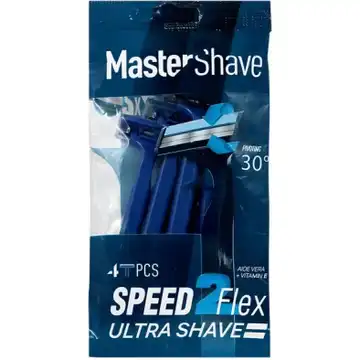 خودتراش 2 لبه آقایان مستر شیو مدل Speed 2 Flex بسته 4 عددی