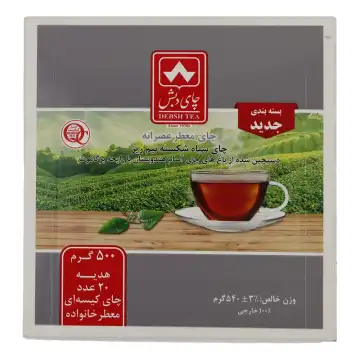 چای سیاه معطر چای دبش - 540 گرم بسته 20 عددی