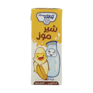 شیر موز پگاه مقدار 0.2 لیتر