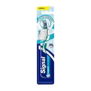 مسواک سیگنال مدل V-White با برس متوسط _ رنگ آبی