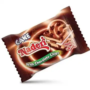 کیک پذیرایی چیپس شکلات 55گرم نادری