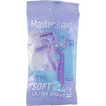 خودتراش دو لبه مستر شیو مدل Soft 2 بسته ۴ عددی