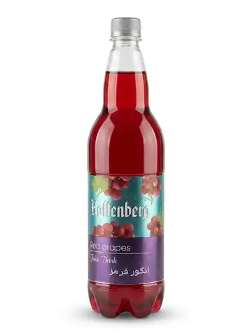 آبمیوه گازدار طعم انگور قرمز هوفنبرگ - 1 لیتری